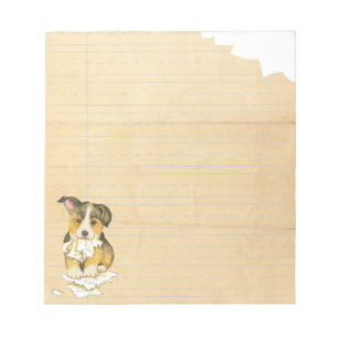 Min Pembroke Welsh Corgi Ate min hemläxa Anteckningsblock