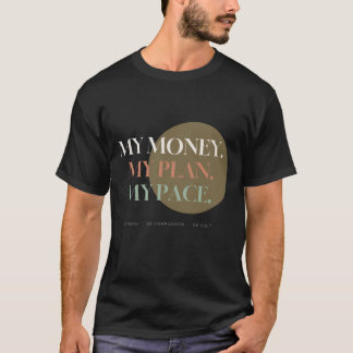 Min Peng Min Plan Min Tempo Kräm Bokstav T Shirt