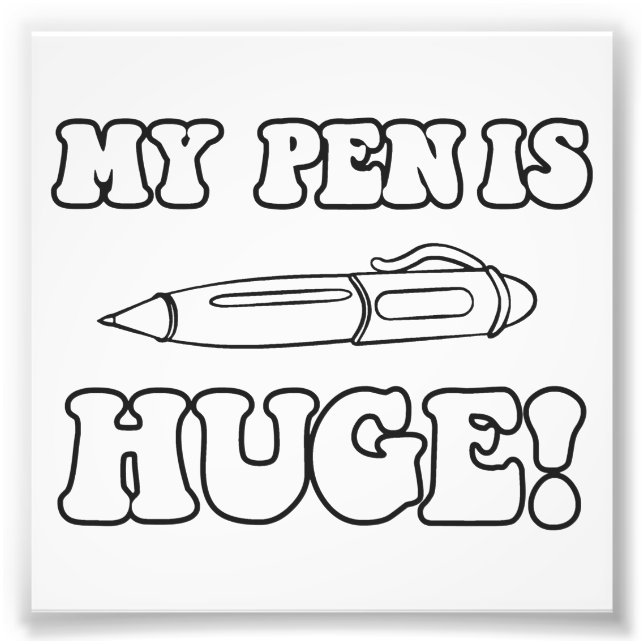 Min penna är enorm fototryck (Framsidan)