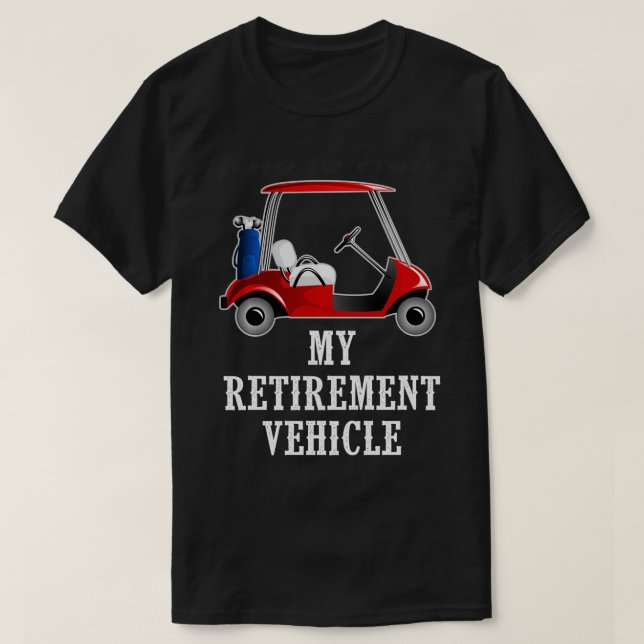 Min Pension Fordon Funny Golf t Shirt (Design framsida)