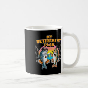 Min Pension-plan är Roligt Fiskare i A Kaffemugg