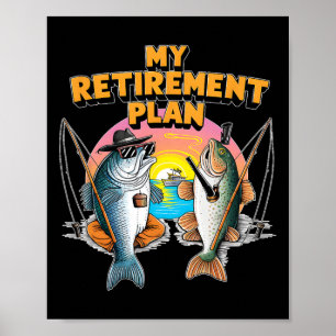 Min Pension-plan är Roligt Fiskare i  A Poster