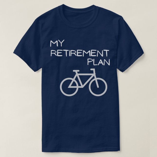 Min Pension-plan Bicycle Funny Bike (2) T Shirt (Design framsida)