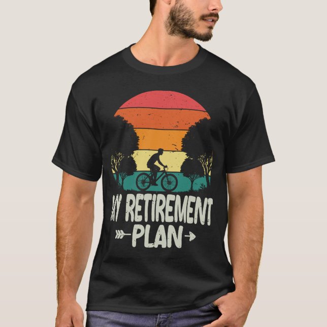 Min Pension-plan Bike Bicycle Bike Riding T Shirt (Framsida)