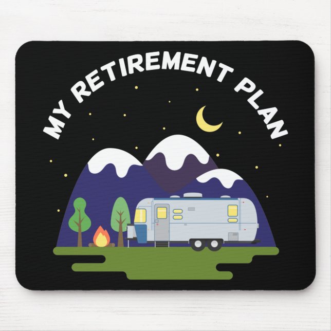 Min Pension-plan - Camper Trailer RV - pensionerad Musmatta (Framsidan)