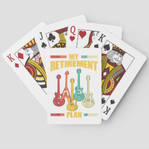 Min Pension-plan Electric Guitar Musical String Casinokort