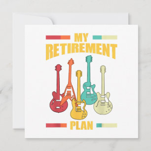 Min Pension-plan Electric Guitar Musical String Inbjudningar