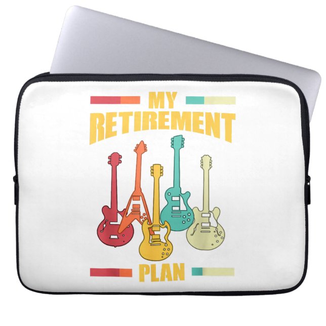 Min Pension-plan Electric Guitar Musical String Laptop Fodral (Framsidan)
