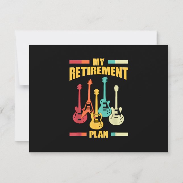 Min Pension-plan Electric Guitar Musical String OSA Kort (Framsida)