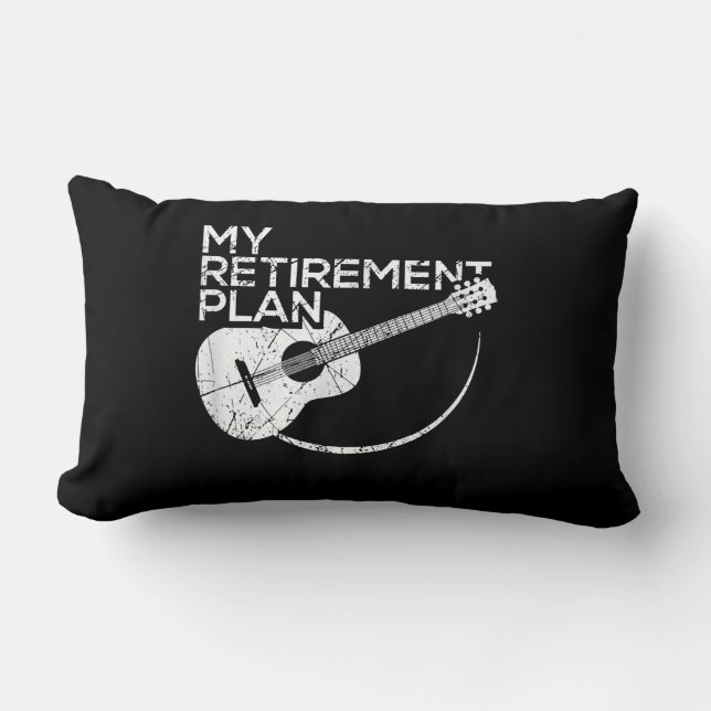 Min Pension-plan Guitar Funny Musician Lumbarkudde (Framsida)