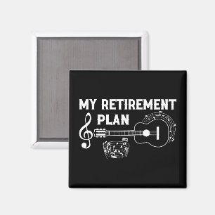 Min Pension-plan Guitar Funny Musician Magnet