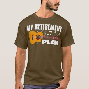 Min Pension-plan Guitar Music Musician Retrött R T Shirt