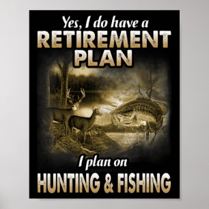 Min Pension-plan jakt på fisketjägare Farfar Poster