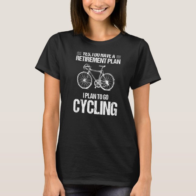Min Pension-plan kör cykling Bicycle Kärlek Biking T Shirt (Framsida)