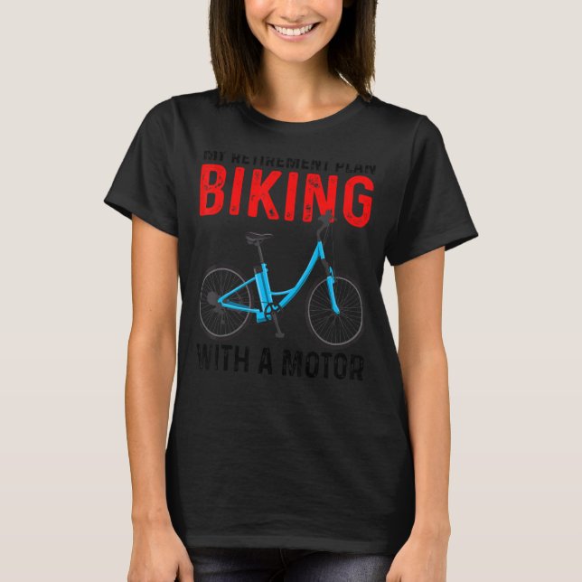 Min Pension-plan med en motorcykel T Shirt (Framsida)
