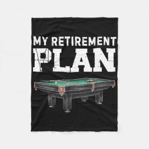 Min Pension-plan Vintage Bassäng Player Funny Bill Fleecefilt