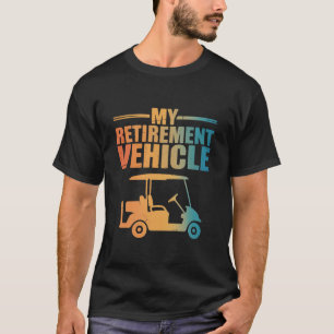 Min pensionsfordon golfkärre golfare golf kärra t shirt