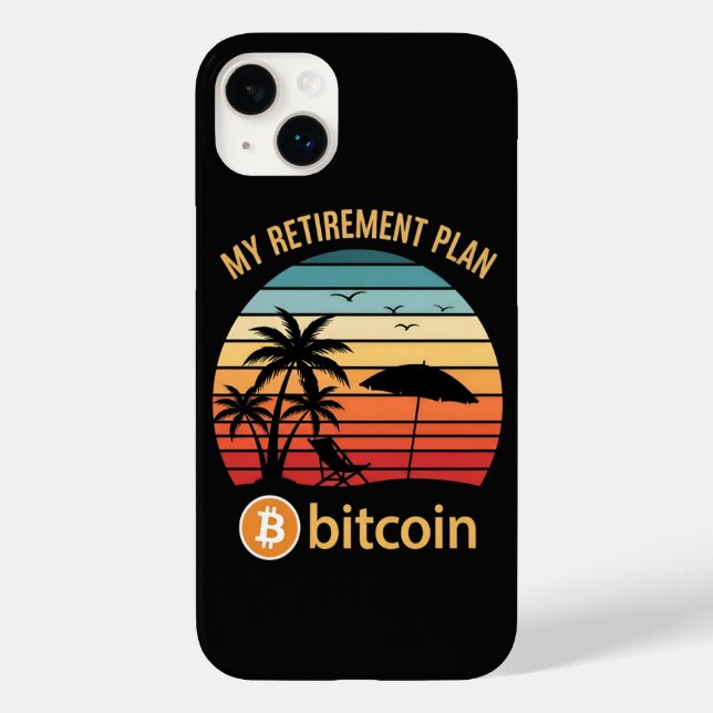 Min pensionsplan Bitcoin Beach Sunset (Baksida)
