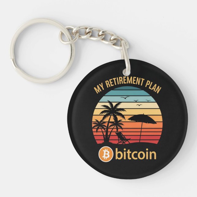 Min pensionsplan Bitcoin Beach Sunset (Framsidan)