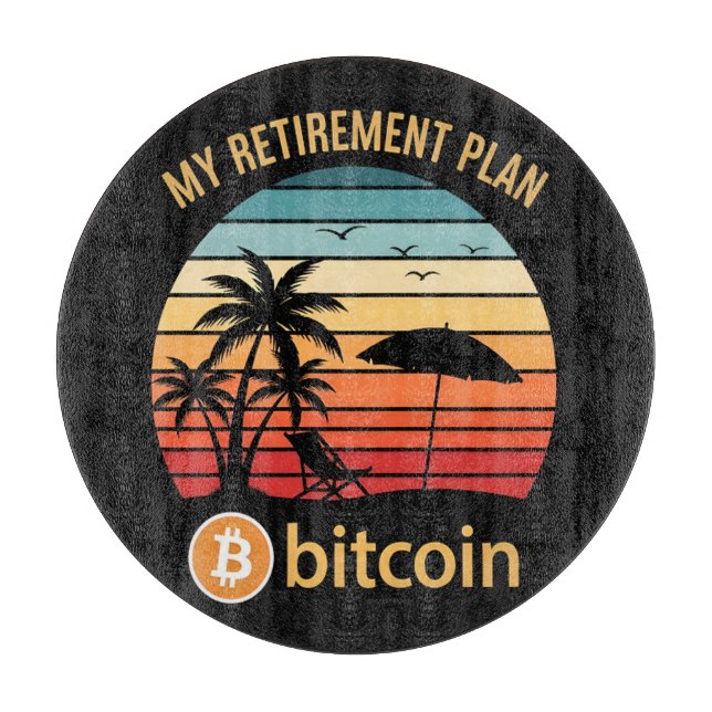 Min pensionsplan Bitcoin Beach Sunset (Framsidan)