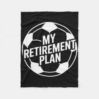 Min pensionsplan fotboll sport Byll Footbyll Spela Fleecefilt