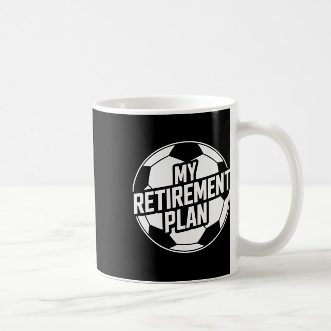 Min pensionsplan fotboll sport Ll fotll spelare G Kaffemugg (Höger)