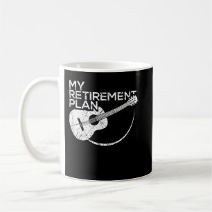 Min pensionsplan gitarr roliga musiker kaffemugg