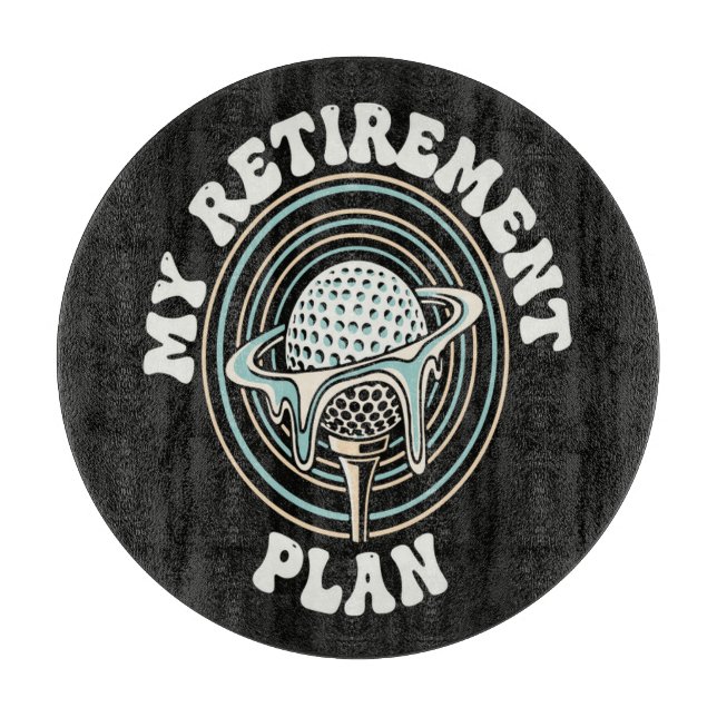 Min pensionsplan Golf Pensionär Golfer (Framsidan)