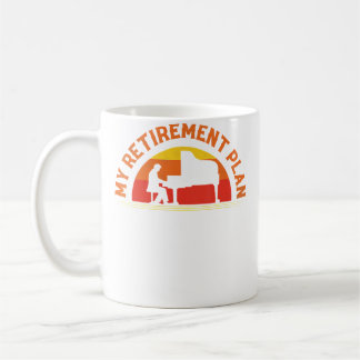 Min pensionsplan pianist piano kaffemugg