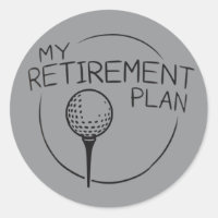 Min pensionsplan Rolig Sägelse Golfande Golfare