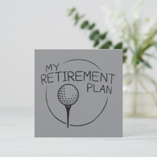 Min pensionsplan Rolig sago golfare golf  Inbjudningar