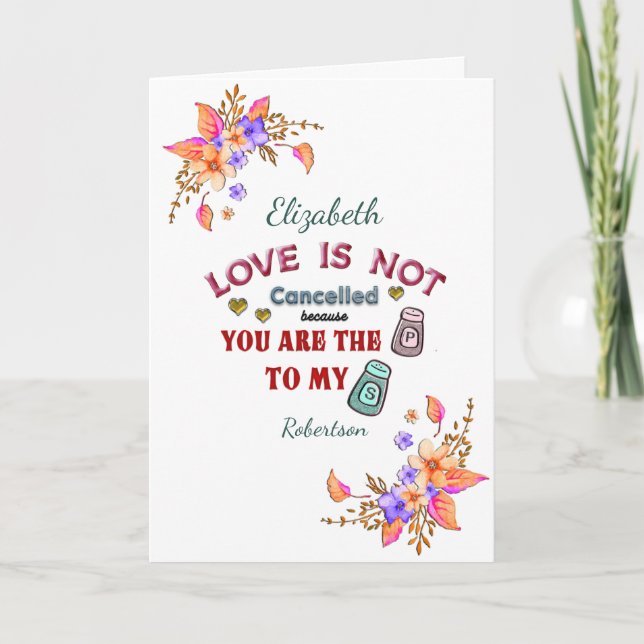 Min peppar till din salthjärtans dag kort (Framsida)