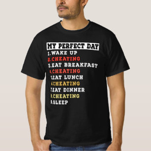 Min perfekt-dag fuskar t shirt
