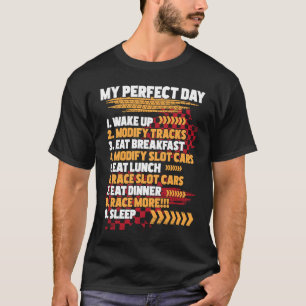 Min Perfekt Dag Kortplats Tävla Drag Racer Tävling T Shirt