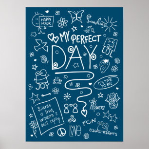 Min Perfekt-dag - positivt tänkande 2a Poster