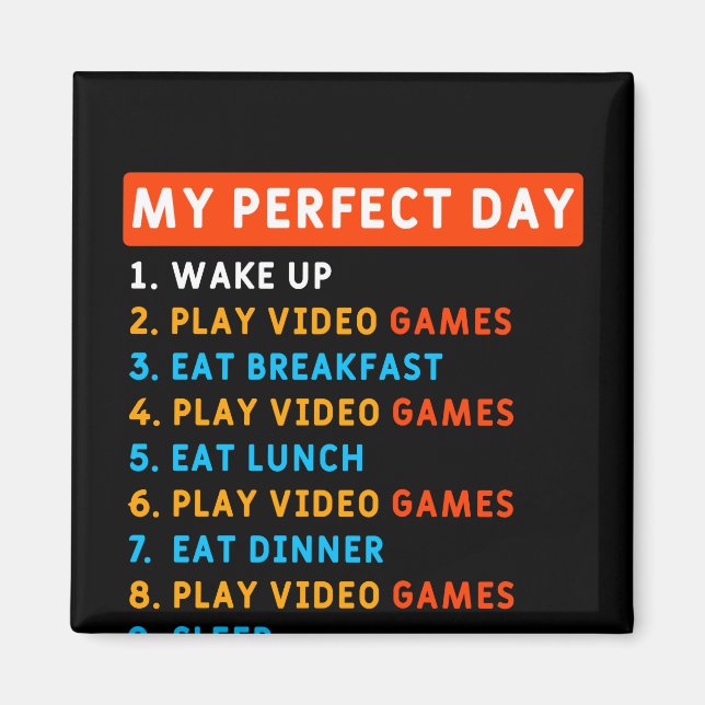 Min Perfekt-dag - spel Magnet (Framsidan)