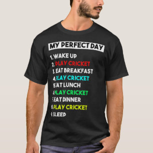 Min Perfekt-dag spelar upp Cricket för manar T Shirt