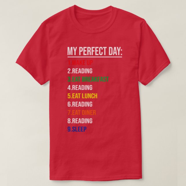 Min Perfekt-dag T Shirt (Design framsida)