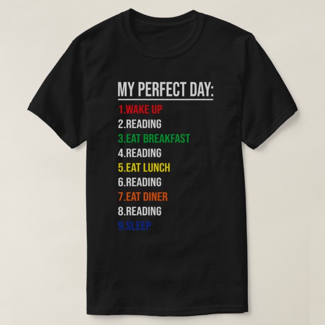 Min Perfekt-dag T Shirt (Design framsida)