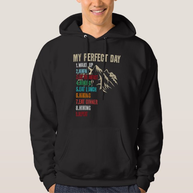 Min Perfekt-dag, utomhusskåp Hoodie (Framsida)