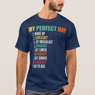 Min Perfekt Day Funny Genealogy T Shirt
