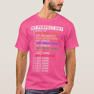 Min Perfekt Day Play Video Games T-Shirt