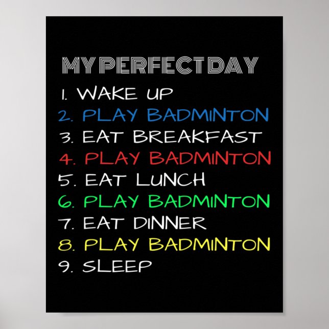 Min Perfekt Dminton Coola Poster (Framsidan)