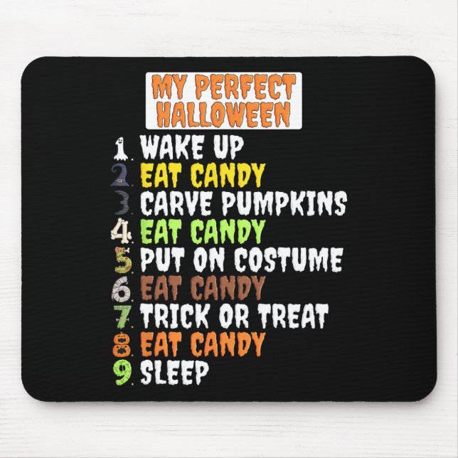 Min Perfekt Halloween Roligt Skeleton Zombie Coola Musmatta (Framsidan)