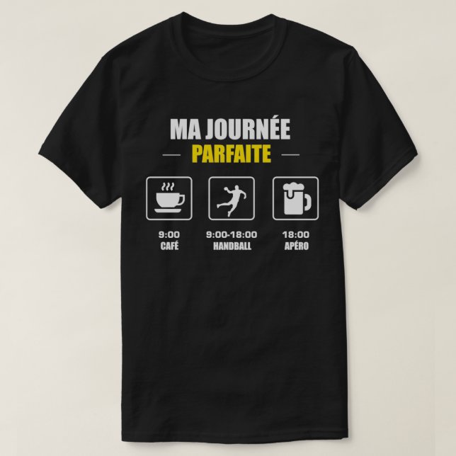 min perfekt handboll dag 2 t shirt (Design framsida)
