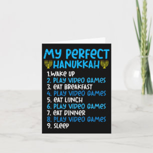 Min Perfekt Hanukkah Video Game Chanukah Jew Manar Kort