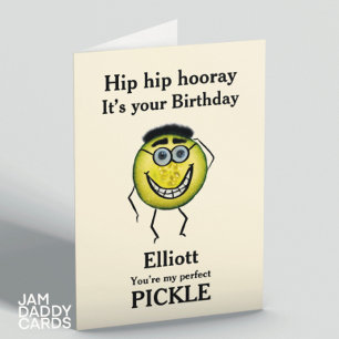 Min Perfekt Pickle Birthday Kort
