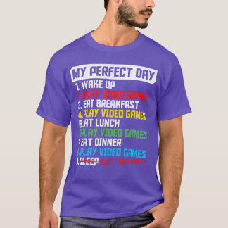 Min perfekta dag Rolig spelare Spela videospel Män T Shirt