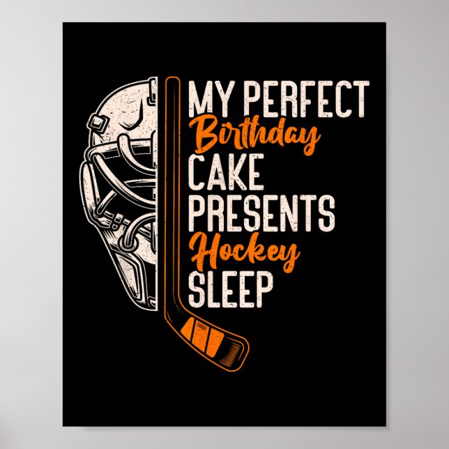 Min Perfekta Födelsedagstårta Presenterar Hockey S Poster (Framsidan)