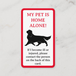 Min Pet, Hund är Home Ensam Card